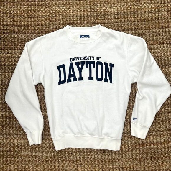 Dayton Flyers Crewneck Women’s Sweatshirt Small White - Picture 1 of 6